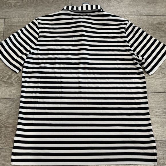 Stitch Polo Golf Polo Mens Large Performance Scottsdale National Stripped Preppy - Picture 9 of 9